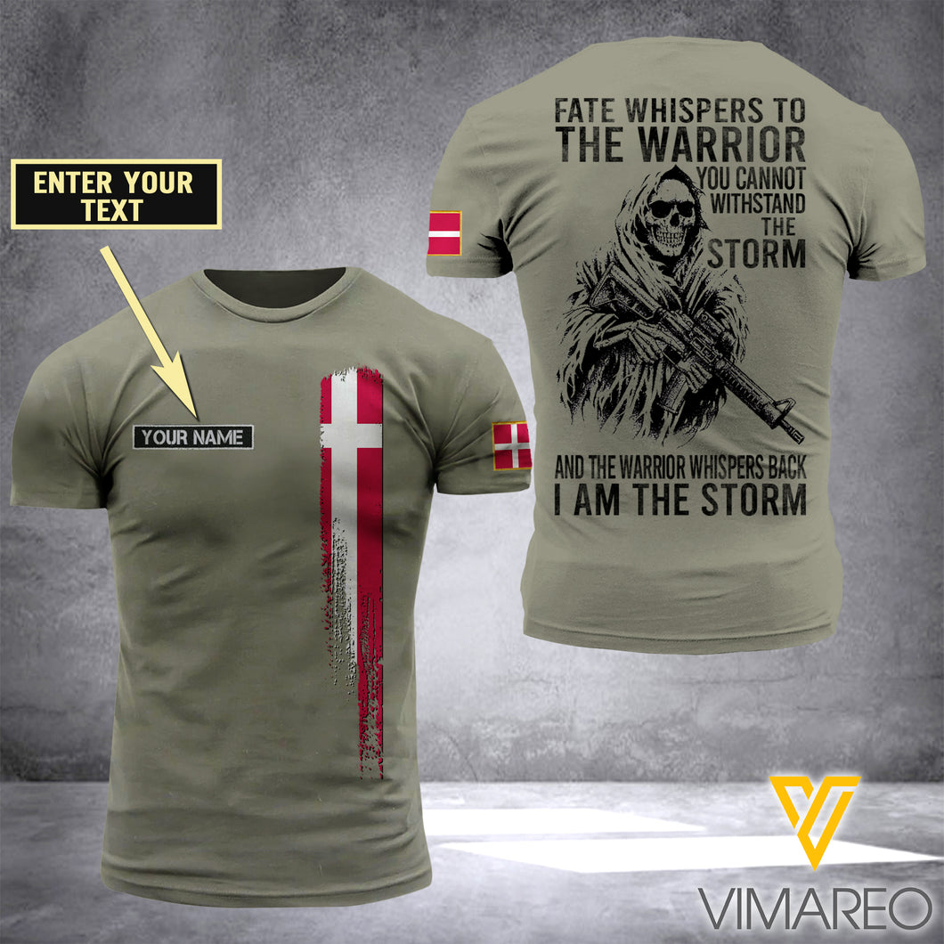 Customized Denmark Soldier Storm 3D Printed Combat Shirt EZA1204