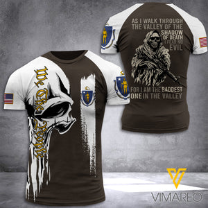 Massachusett Shadow 3D Printed Combat Shirt EZA020621