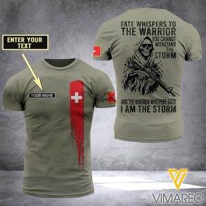 Customized Swiss Soldier 3D Printed Storm Shirt EZA134