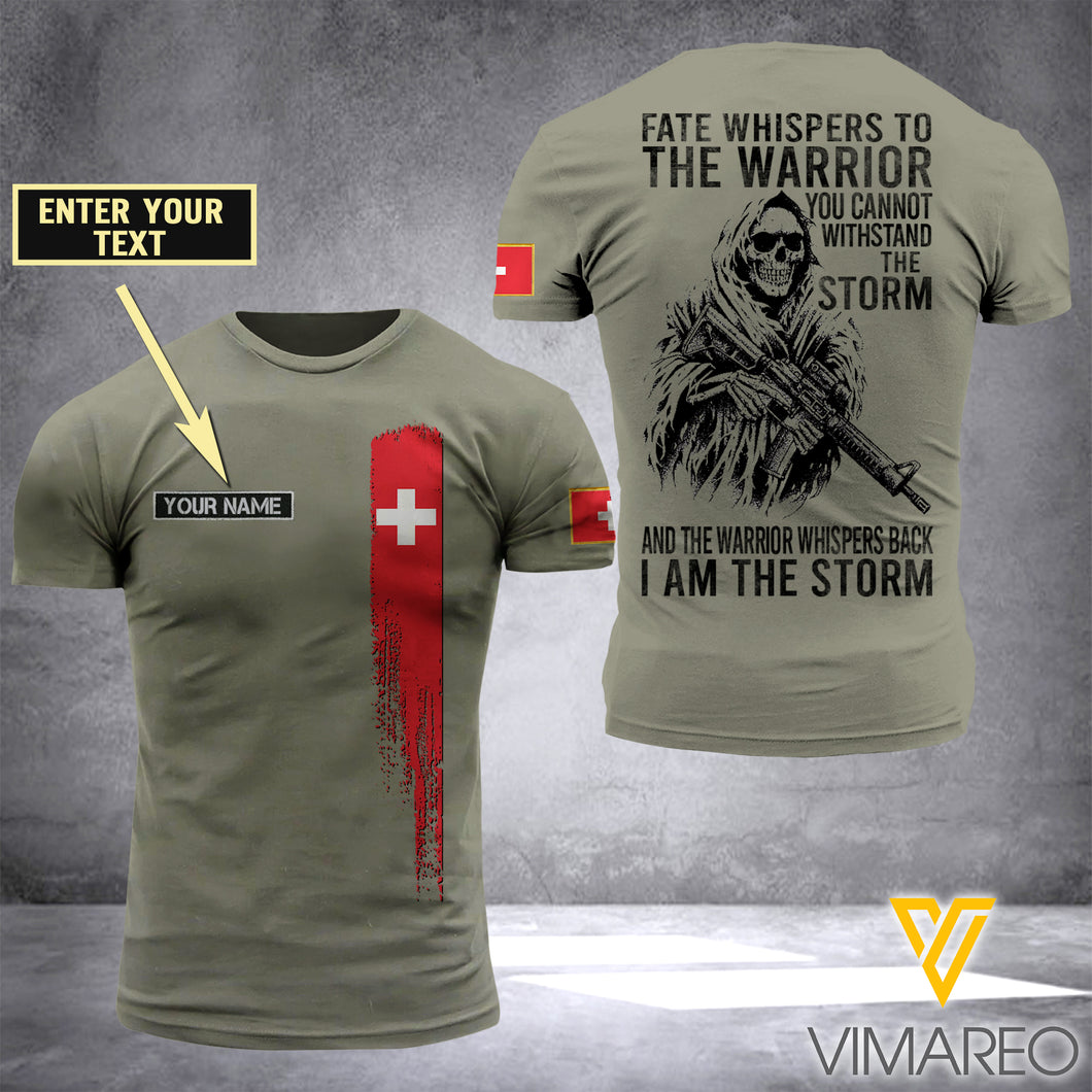 Customized Swiss Soldier 3D Printed Storm Shirt EZA134