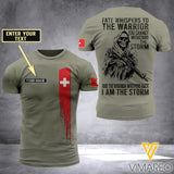 Customized Swiss Soldier 3D Printed Storm Shirt EZA134