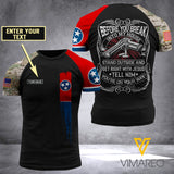 Customized Tennesse Flag 3D PRINTED SHIRT 0104NGBA