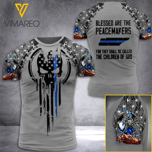 TENNESSEE THIN BLUE LINE TSHIRT 3D PRINTED JUL-MA28