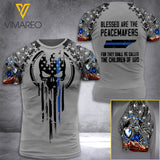 TENNESSEE THIN BLUE LINE TSHIRT 3D PRINTED JUL-MA28