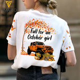 FALL FOR AN OCTOBER GIRL JEEP 3D SHIRT TNVQ1609