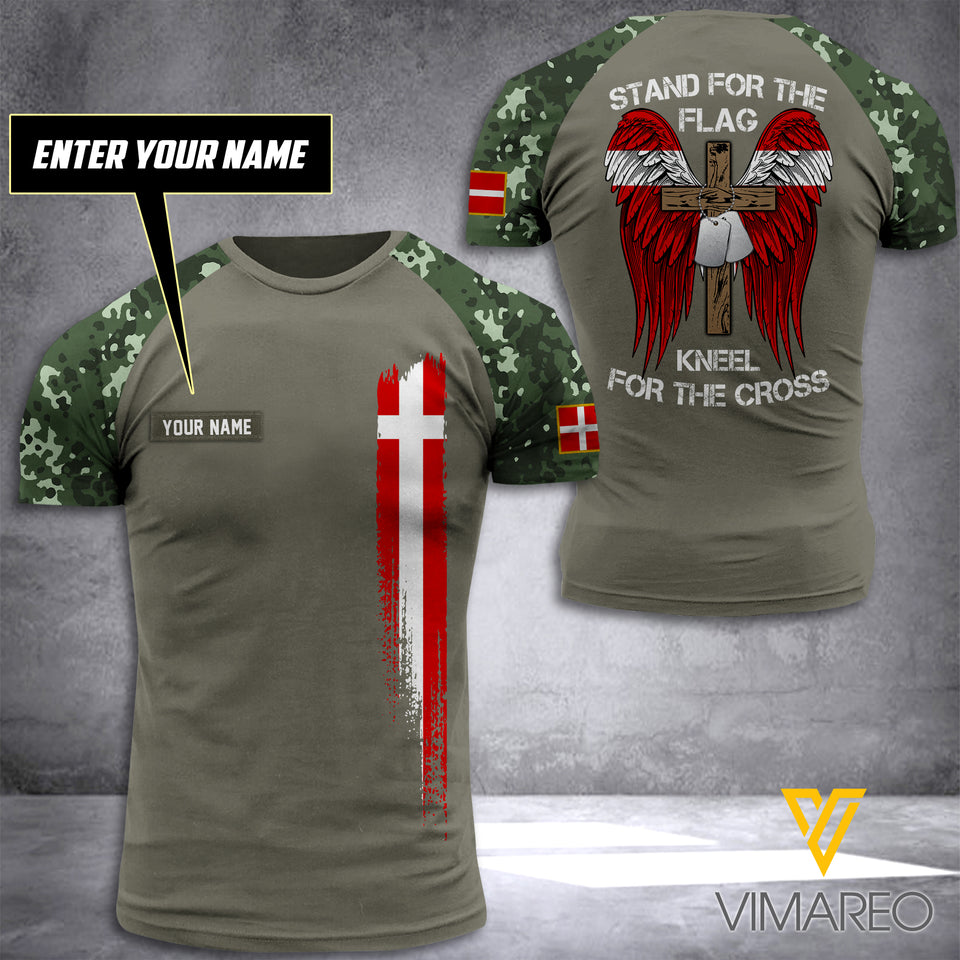 DENMARK ARMY T SHIRT 3D PRINTED