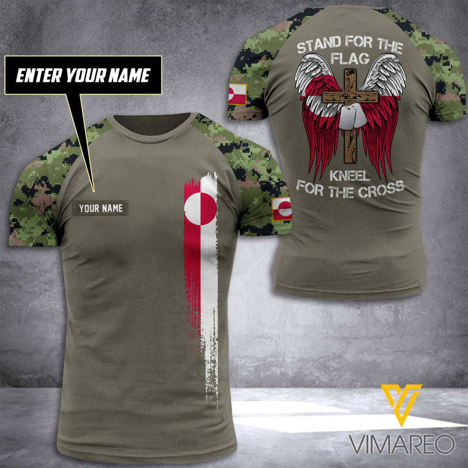 GREENLAND ARMY T SHIRT 3D PRINTED