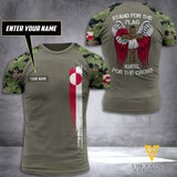 GREENLAND ARMY T SHIRT 3D PRINTED