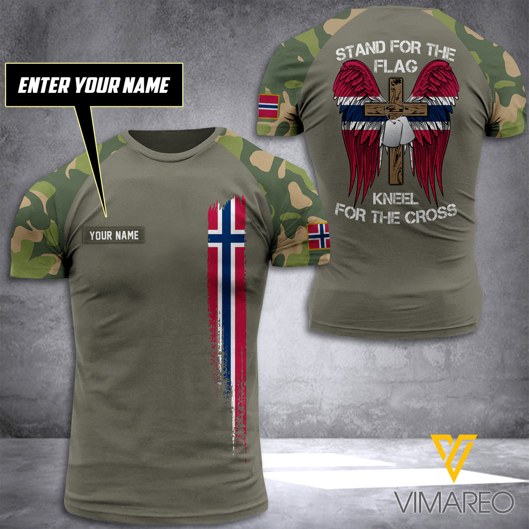 NORWAY ARMY T SHIRT 3D PRINTED