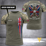 BRITISH ARMY T SHIRT 3D PRINTED