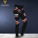 AMERICAN FIREMAN WIFE  CRISS-CROSS TANK TOP LEGGING