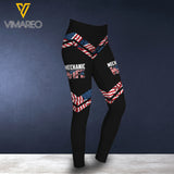 AMERICAN MECHANIC WIFE  CRISS-CROSS TANK TOP LEGGING