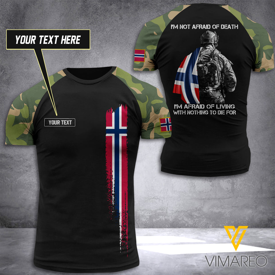 CUSTOMIZED NORWAY ARMY DIE FOR 3D PRINTED T SHIRT