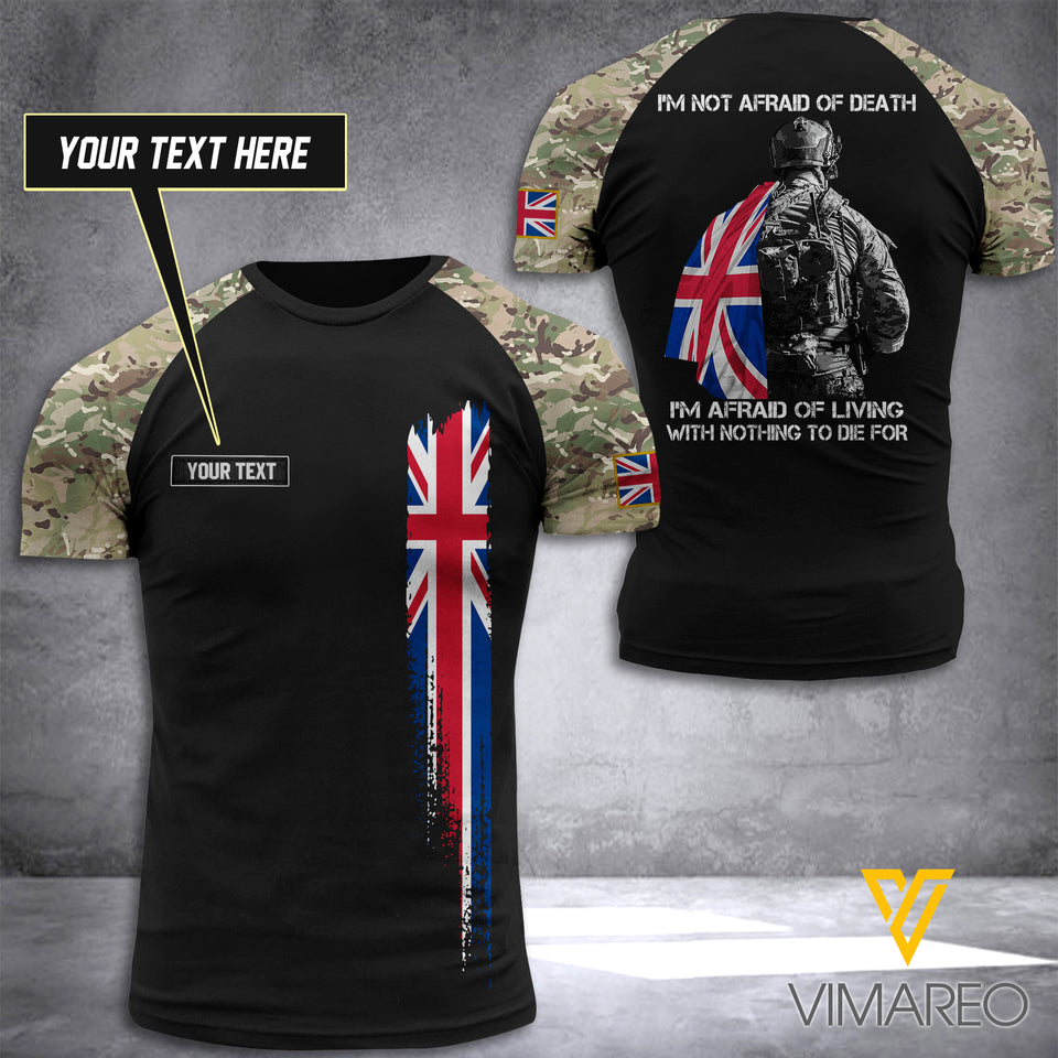CUSTOMIZED BRITISH ARMY DIE FOR 3D PRINTED T SHIRT