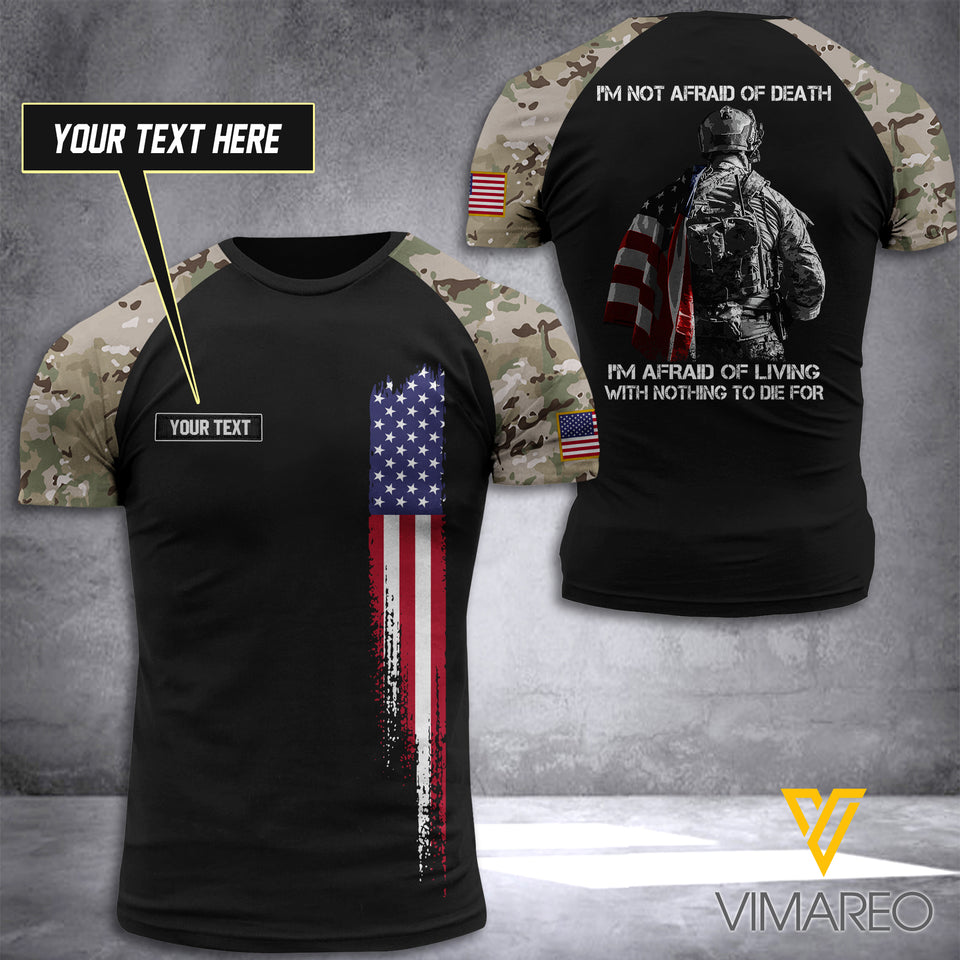 CUSTOMIZED AMERICAN ARMY DIE FOR 3D PRINTED T SHIRT
