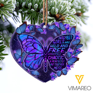 DECEMBER  GIRL BUTTERFLY CAR HANGING ORNAMENT
