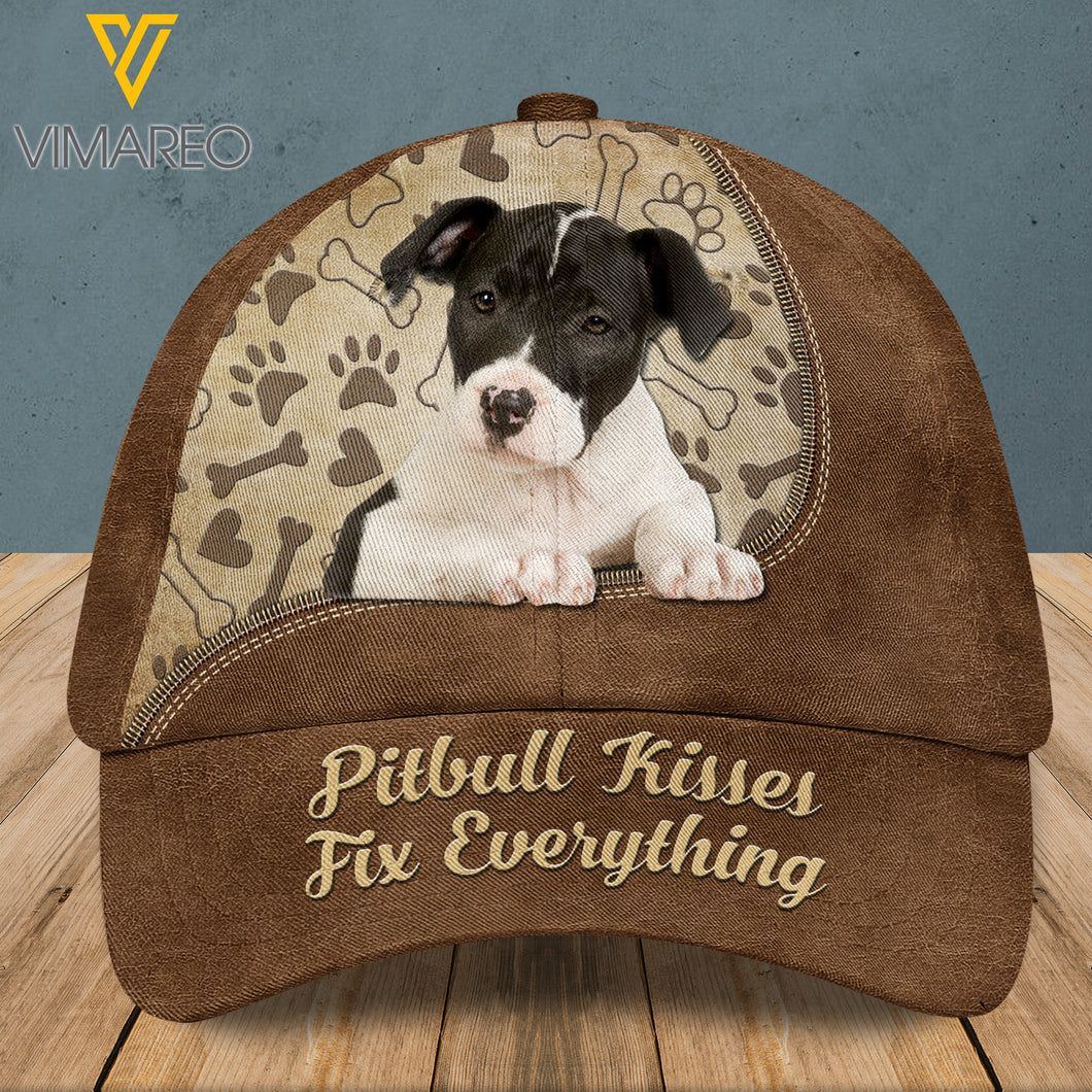AMERICAN PIT BULL TERRIER PEAKED CAP 3D