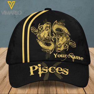 PISCES PERSONALIZED ARIES PEAKED CAP 3D