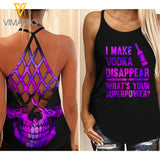 VODKA DISAPPEAR CRISS-CROSS TANK TOP