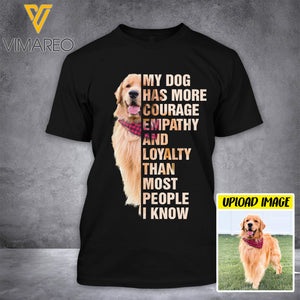 PERSONALIZED DOG BLACK TSHIRT