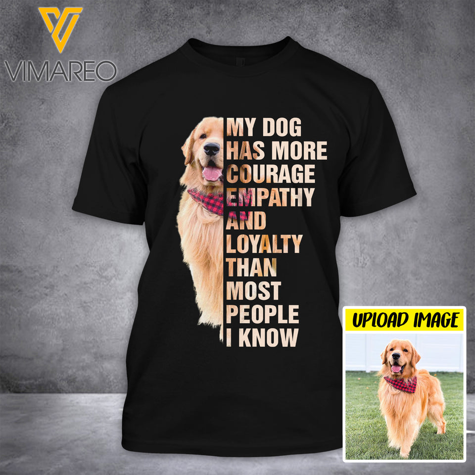 PERSONALIZED DOG BLACK TSHIRT