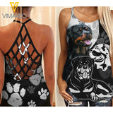 ROTTWEILER CRISS-CROSS TANK TOP PAW
