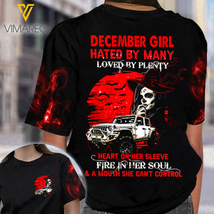 DECEMBER GIRL JEEP 3D SHIRT TNTQ1509