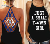 Virginia-Just a small town girl  Criss-Cross Open Back Camisole Tank Top