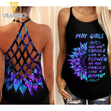 May Girl Criss-Cross Open Back Camisole Tank Top LIKEA