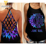 June Girl Criss-Cross Open Back Camisole Tank Top 1603NGBD