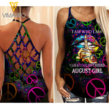 AUGUST Girl Hippie Criss-Cross Open Back Camisole Tank Top 1903NGBD