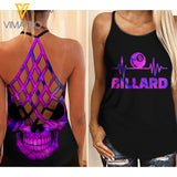BILLARD SKULL CRISS-CROSS TANK TOP