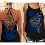 NEBRASKA-WE THE PEOPLE CRISS-CROSS OPEN BACK CAMISOLE TANK TOP