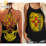WE THE PEOPLE NEW MEXICO CRISS-CROSS OPEN BACK CAMISOLE TANK TOP