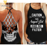August Girl Criss-Cross Open Back Camisole Tank Top FLT