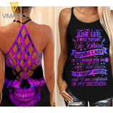June Girl Criss-Cross Open Back Camisole Tank Top ZD2503