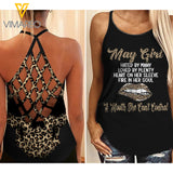 PHN May Girl Criss-Cross Open Back Camisole Tank Top MAR-MD19