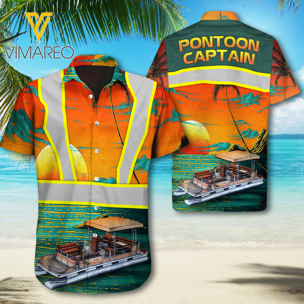 Pontoon Captain 3D Printed Mens Shirt JUL-DT17