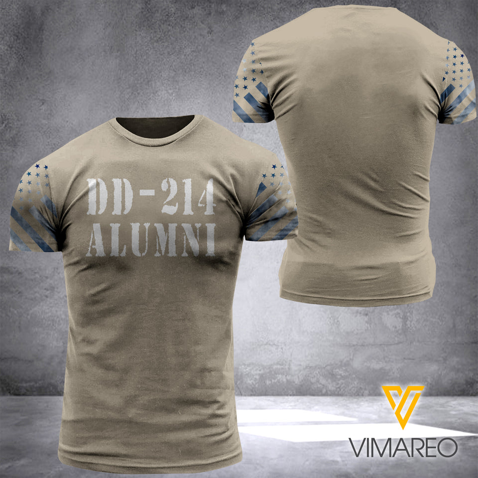 DD-214 ALUMNI 3D PRINTED SHIRT
