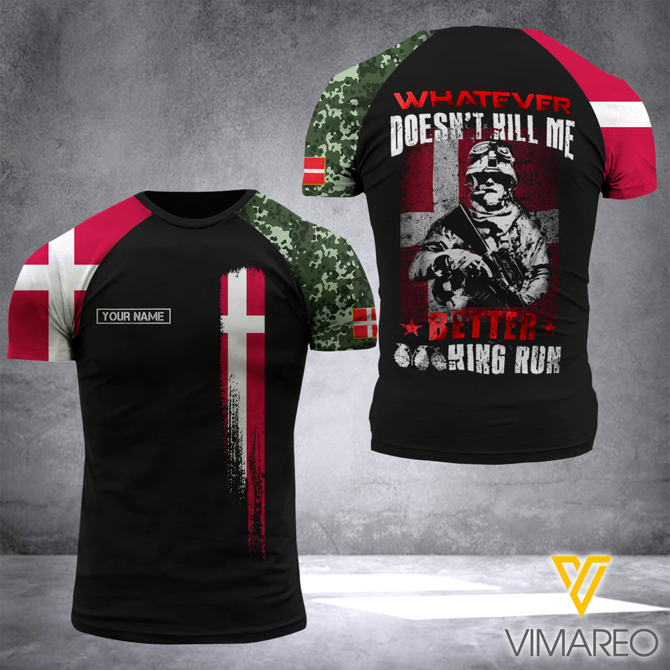 Customized Denmark Soldier 3D Printed Combat Shirt EZD110621