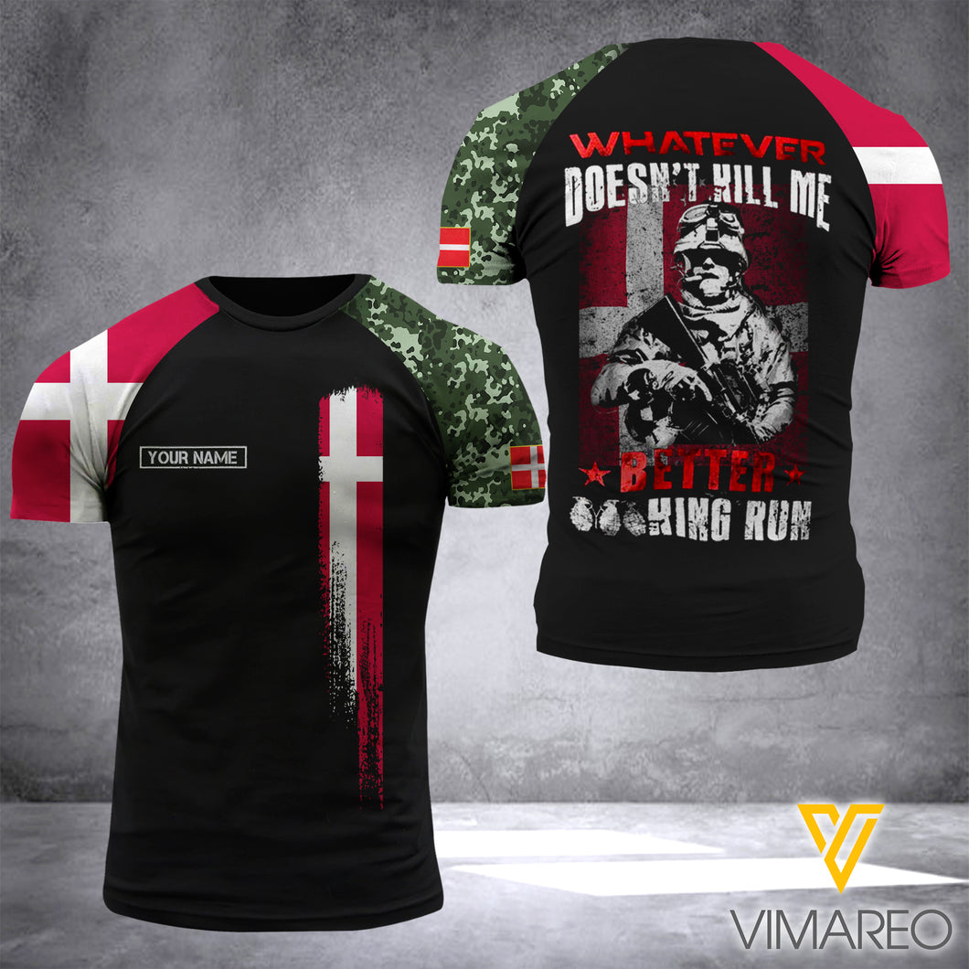 Customized Denmark Soldier 3D Printed Combat Shirt EZD110621