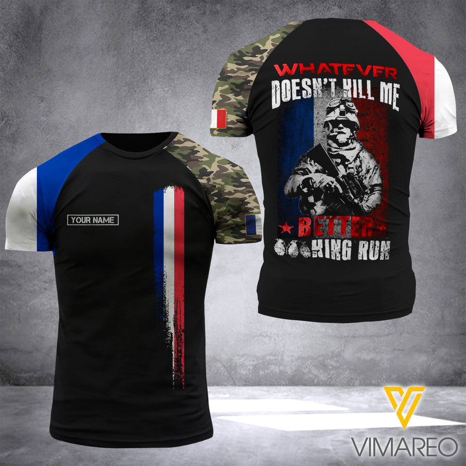 Customized French Soldier 3D Printed Combat Shirt EZD110621