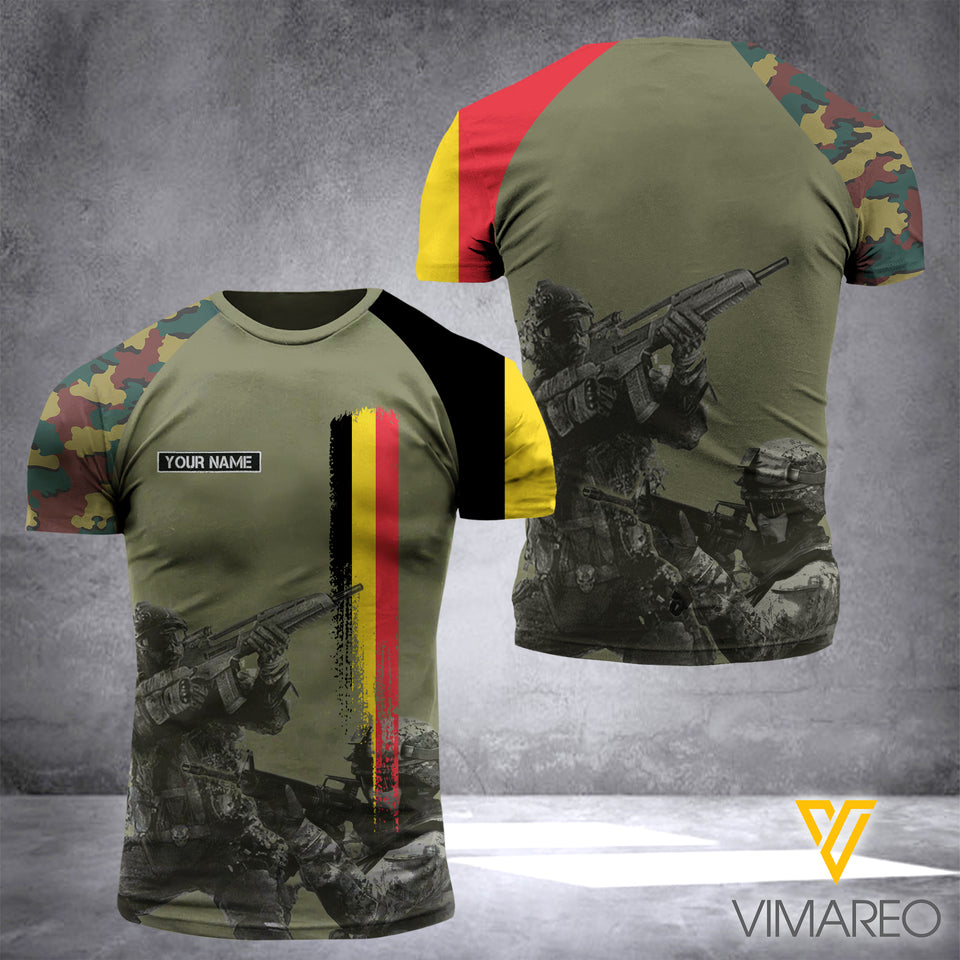 belgium soldier CAMO CUSTOMIZE T SHIRT 3D PRINTED 722