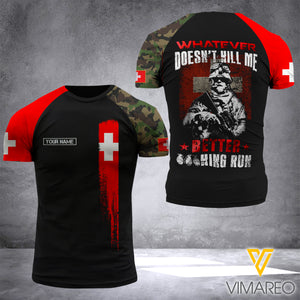 Customized Swiss Soldier 3D Printed Combat Shirt EZD110621