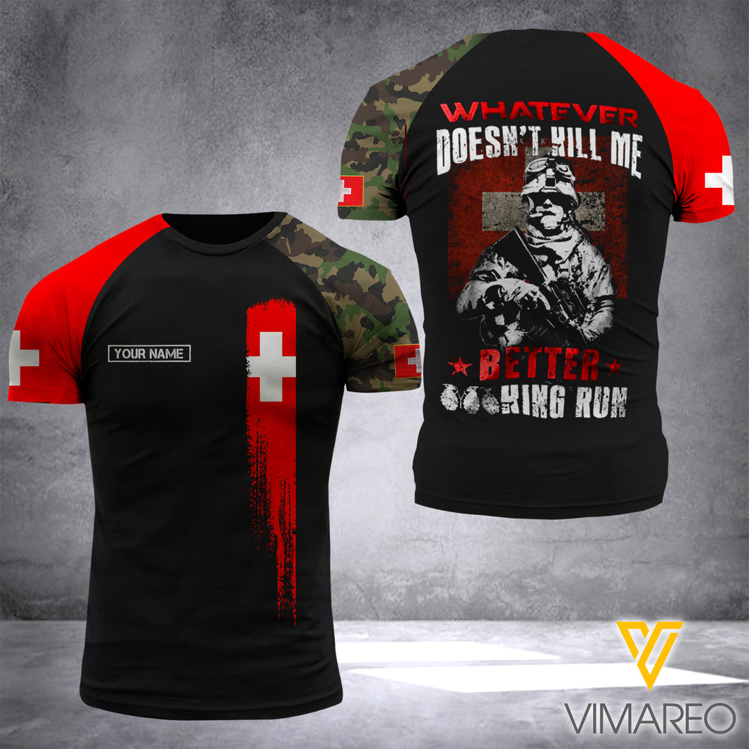 Customized Swiss Soldier 3D Printed Combat Shirt EZD110621