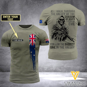 Customized Australian Soldier 3D Printed Shirt ZD020421