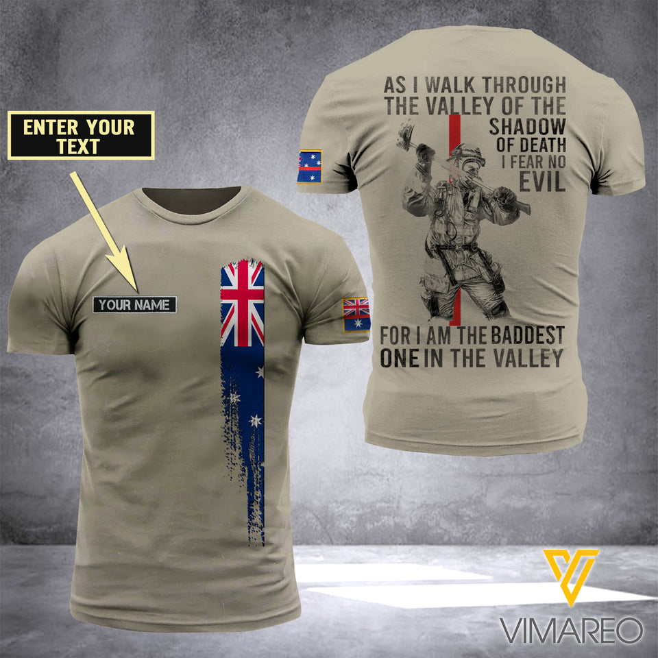 Customized Australian 3D Printed Combat Shirt EZD090621