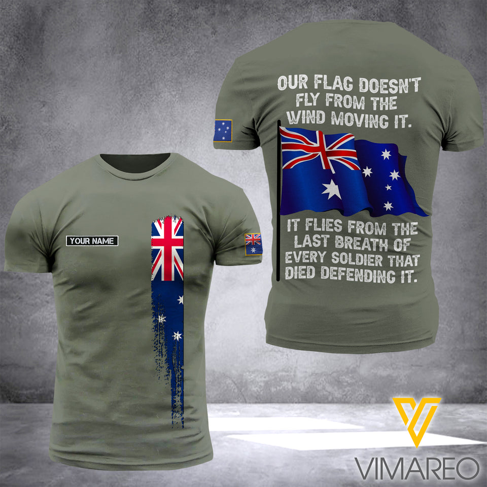 Customized Australia Army 3D Printed TShirt 0904NGBD