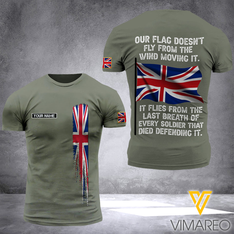 Customized UK UNITED KINGDOM Army 3D Printed TShirt 0904NGBD