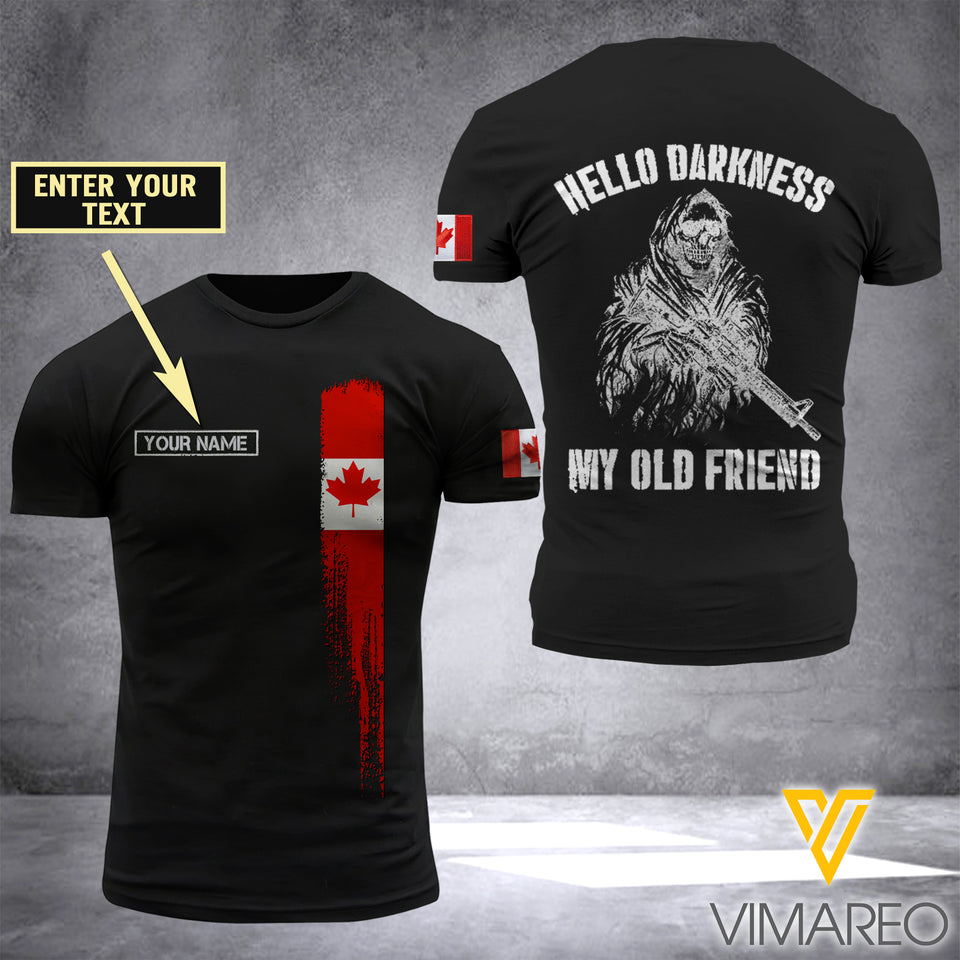 Canada SOLDIER  CUSTOMIZE T SHIRT 3D PRINTED TMTL DARKNESS
